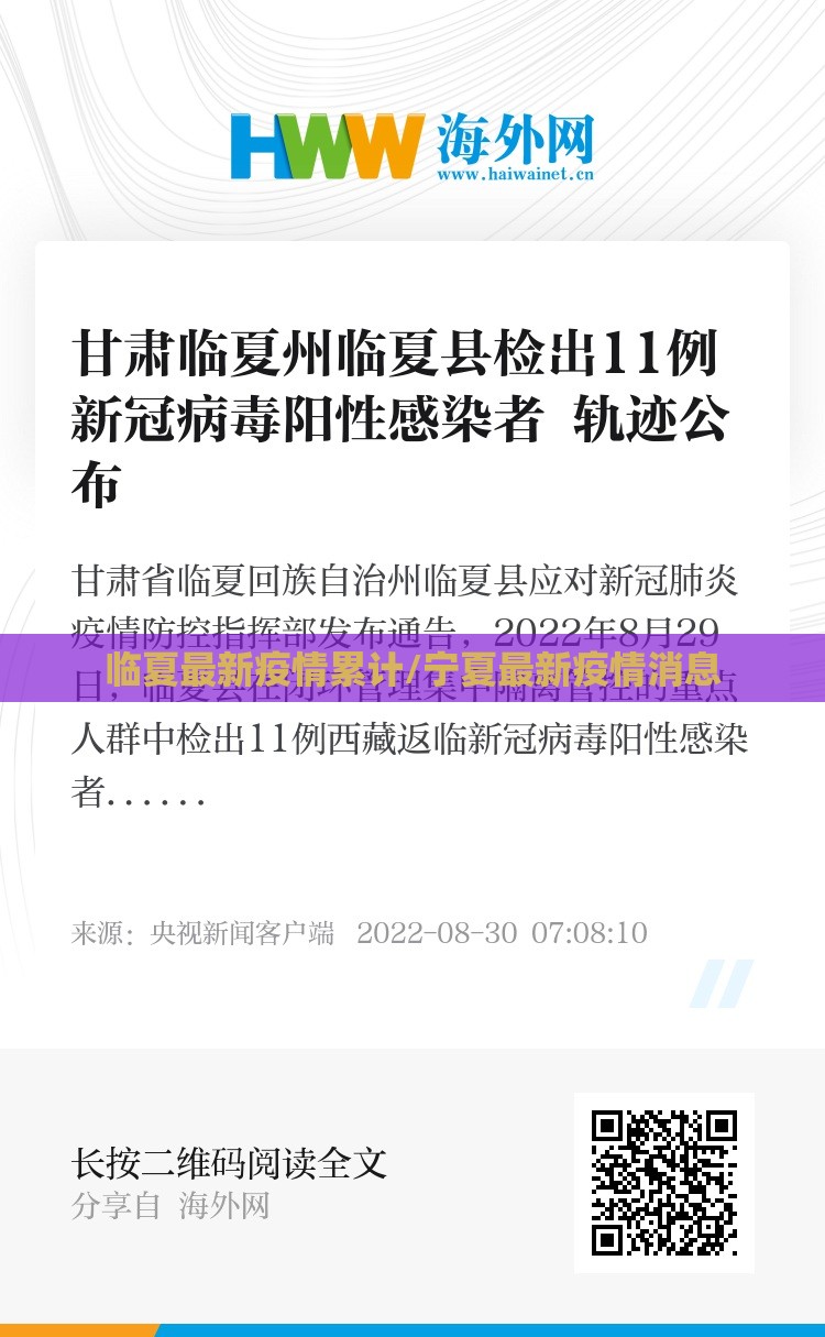 临夏最新疫情累计/宁夏最新疫情消息